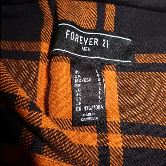Checkered brown hoodie flannel - Picture 5 of 7